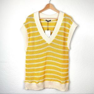 ZARA Oversized Knit Sweater Vest NWT